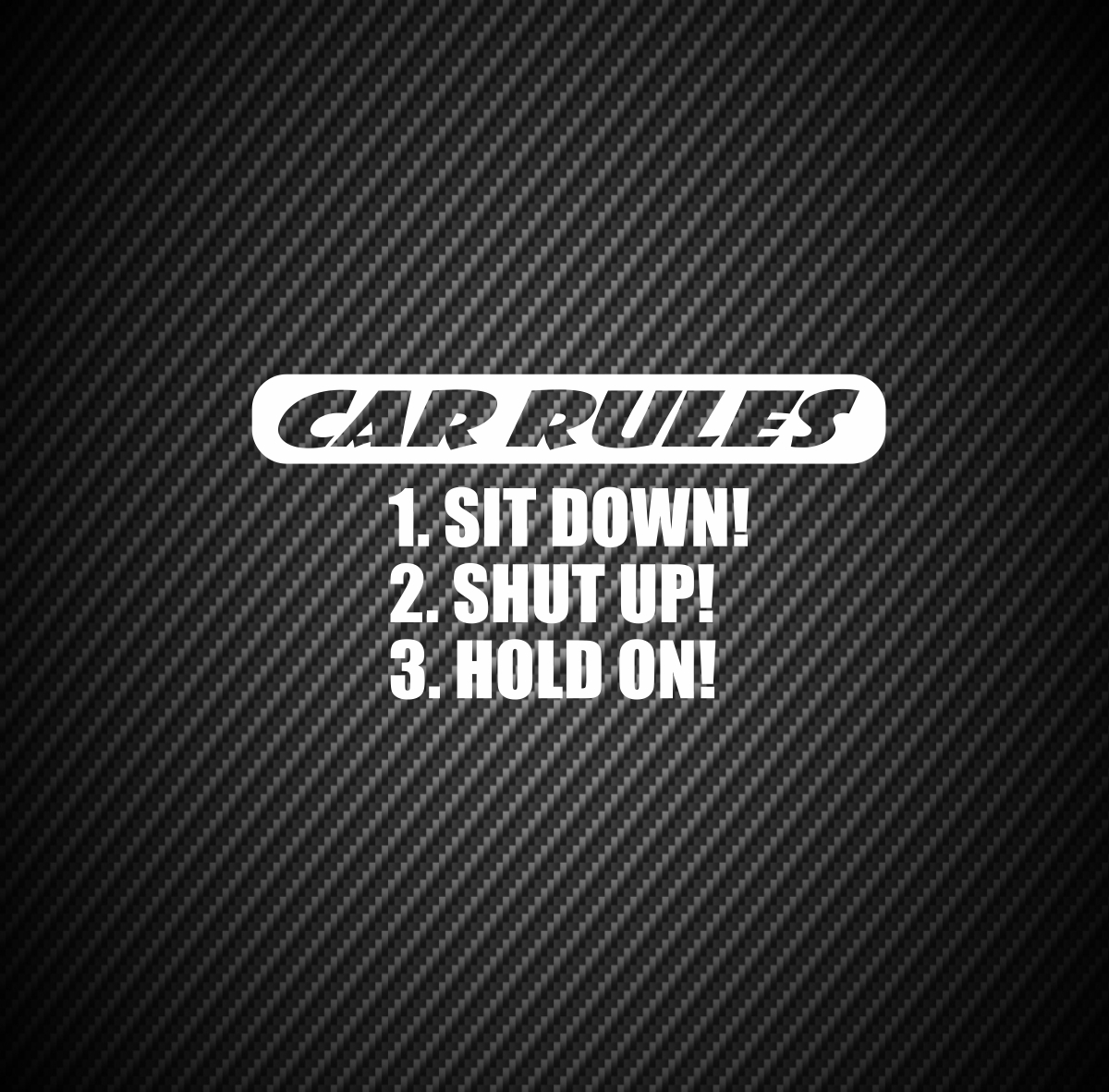 Car rules – StickersMag