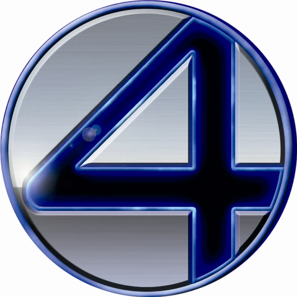 Sticker emblem, logo Fantastic Four