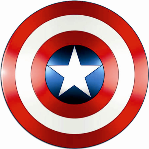 Sticker emblem, logo Captain america
