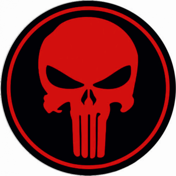 Sticker emblem, logo Punisher