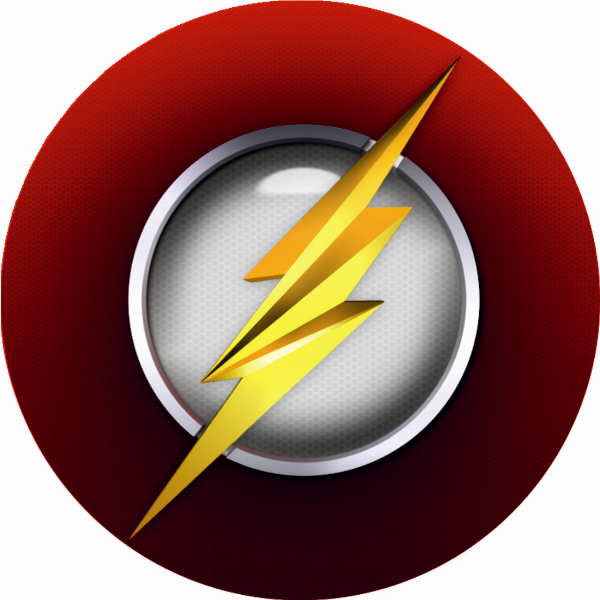Sticker emblem, logo Flash