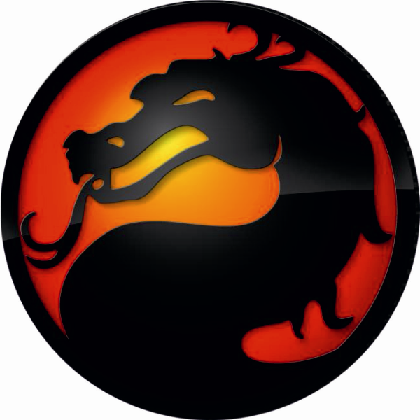 Sticker emblem, logo Mortal Kombat