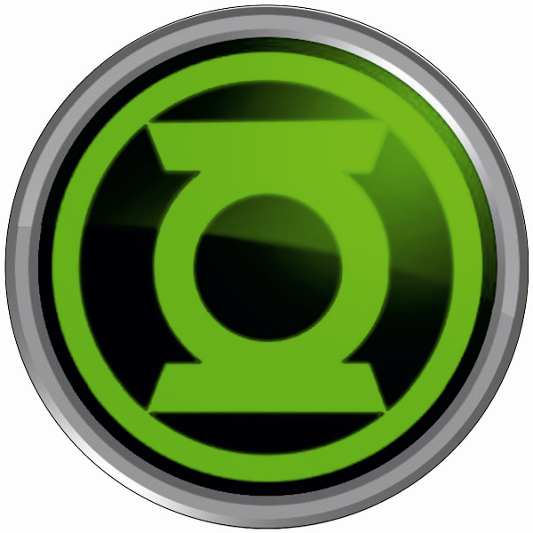 Sticker emblem, logo Green Lantern