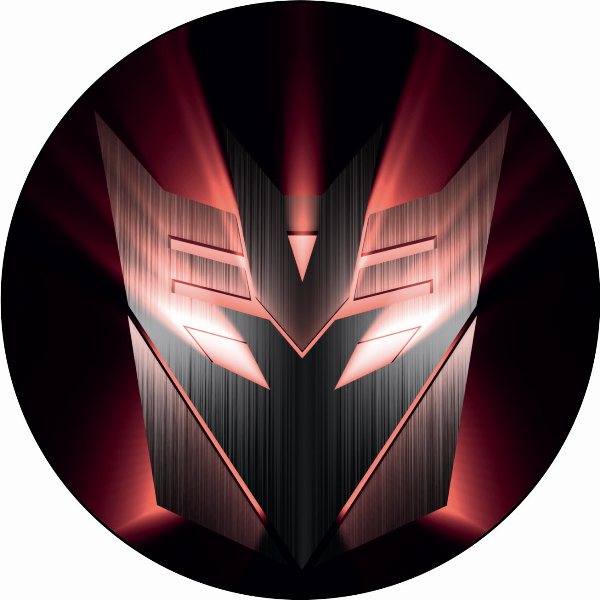Sticker emblem, logo Decepticons