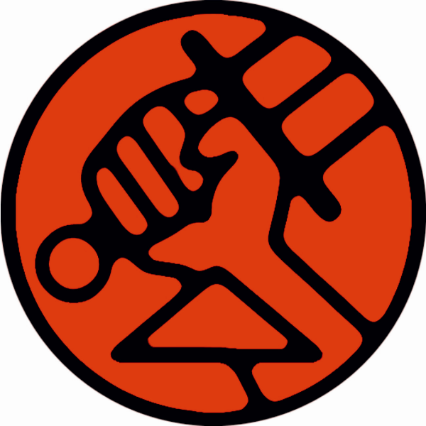 Sticker emblem, logo Hellboy