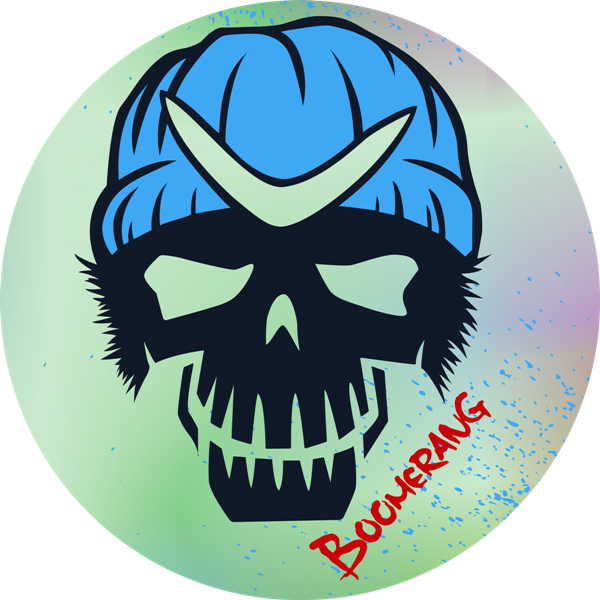 Sticker emblem, logo Boomerang