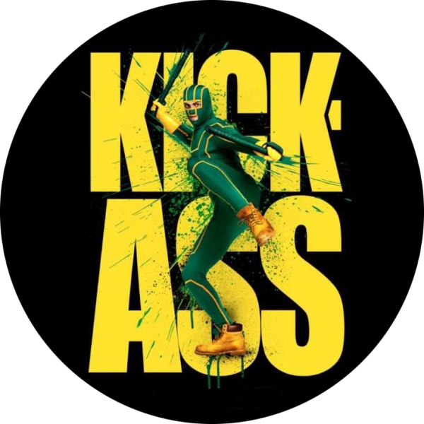 Sticker emblem, logo Kick Ass
