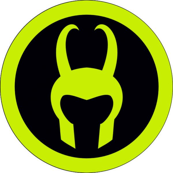 Sticker emblem, logo Loki