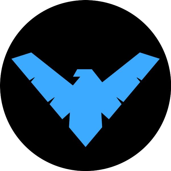 Sticker emblem, logo Nightwing