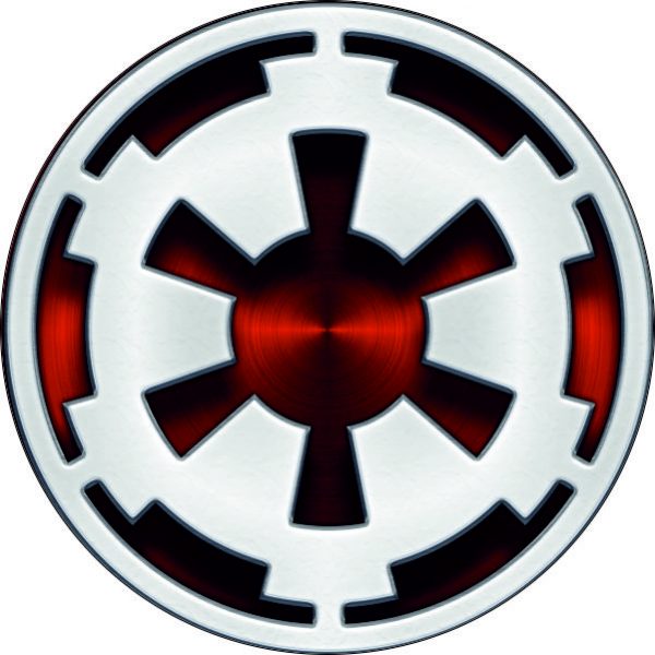 Sticker emblem, logo Galactic empire