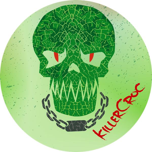 Sticker emblem, logo Killer Croc