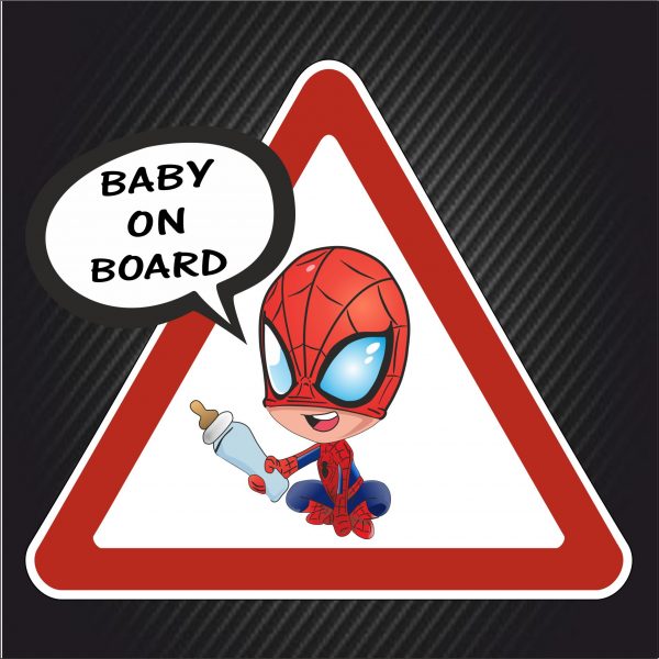 Sticker Baby on Board Spider man