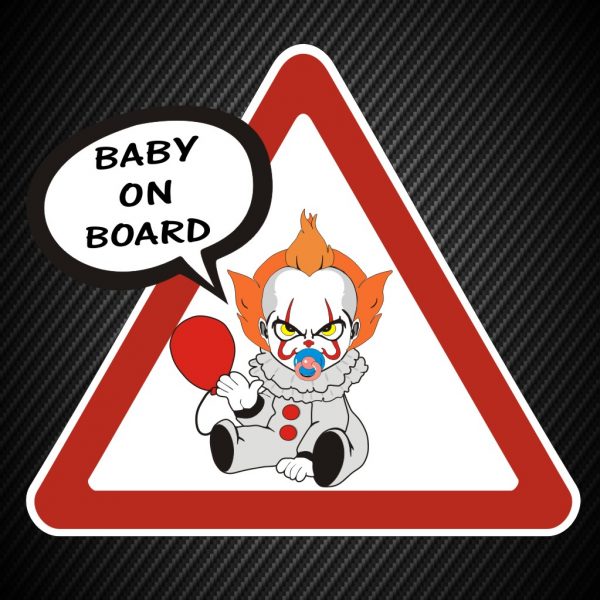 Sticker Baby on Board Pennywise