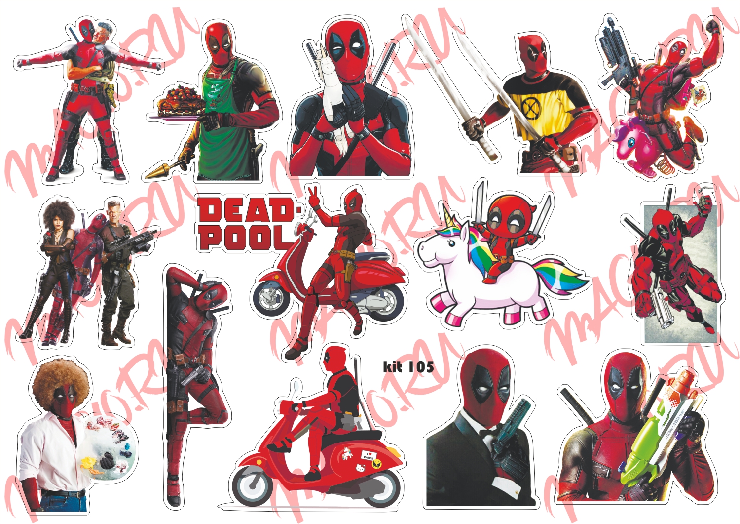 Deadpool 3 Stickers Pack Stickersmag