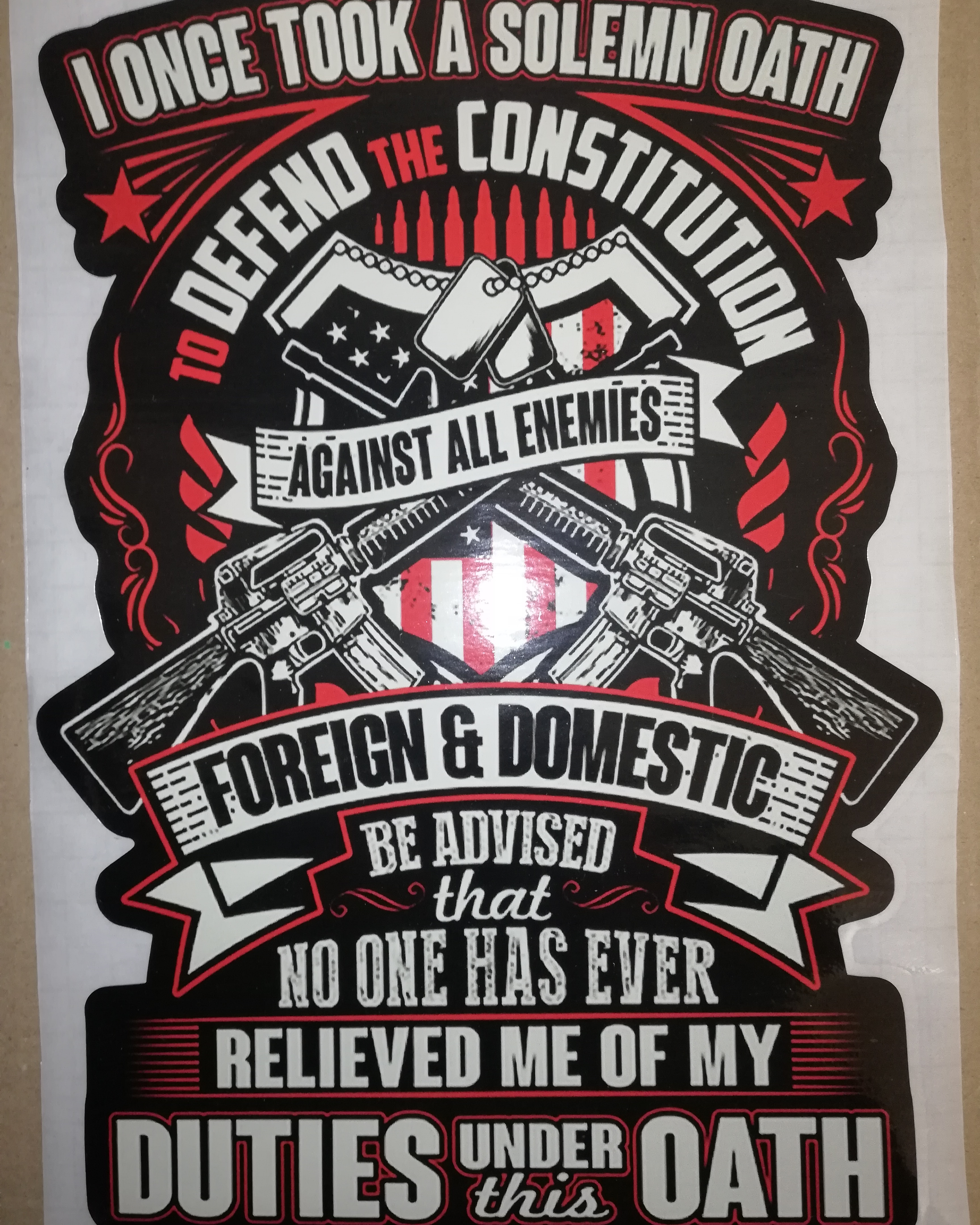 I once took the solemn oath car sticker – StickersMag