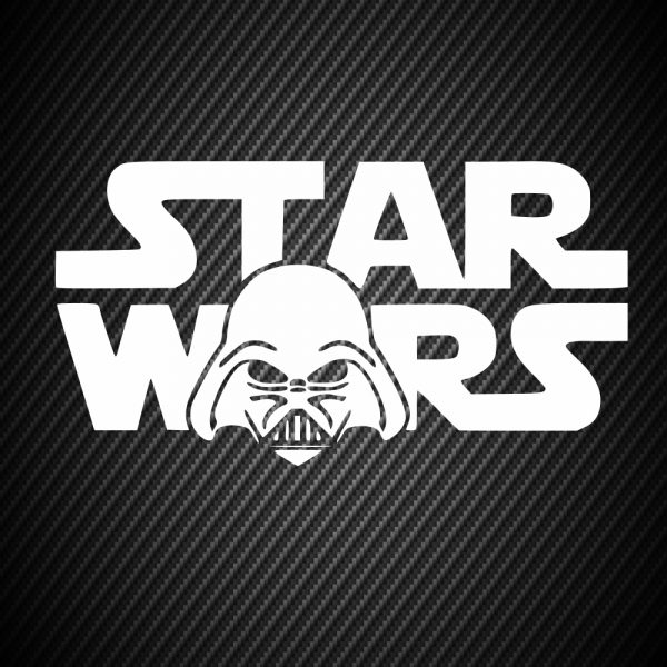 Star wars Logo with Darth Vader