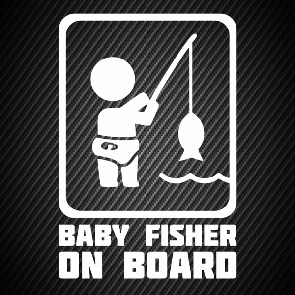 Baby fisherman on board