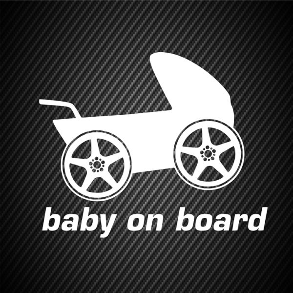 Baby on board pram