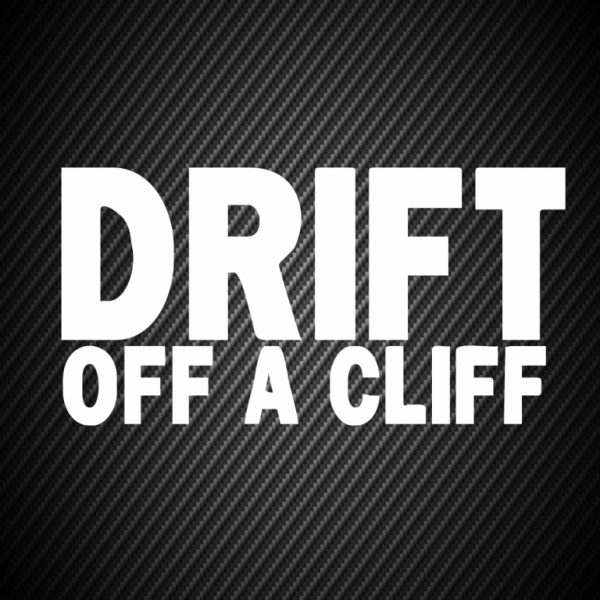 Sticker Drift off a cliff