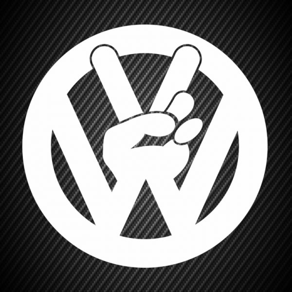 Sticker Logo Volkswagen Peace