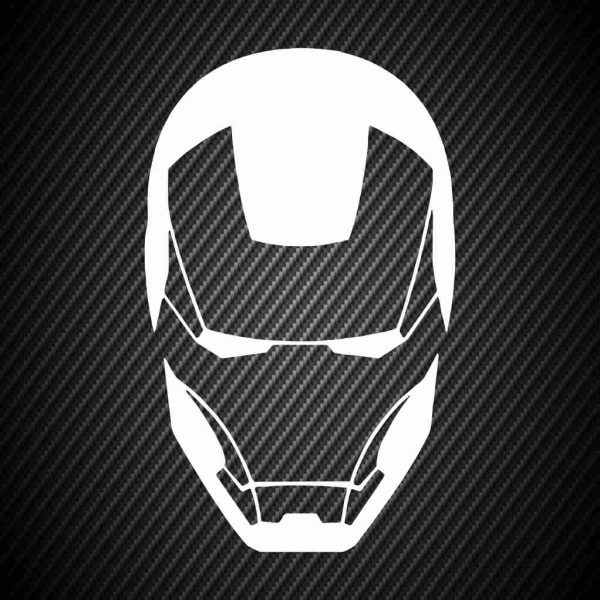 Sticker Mask Iron Man